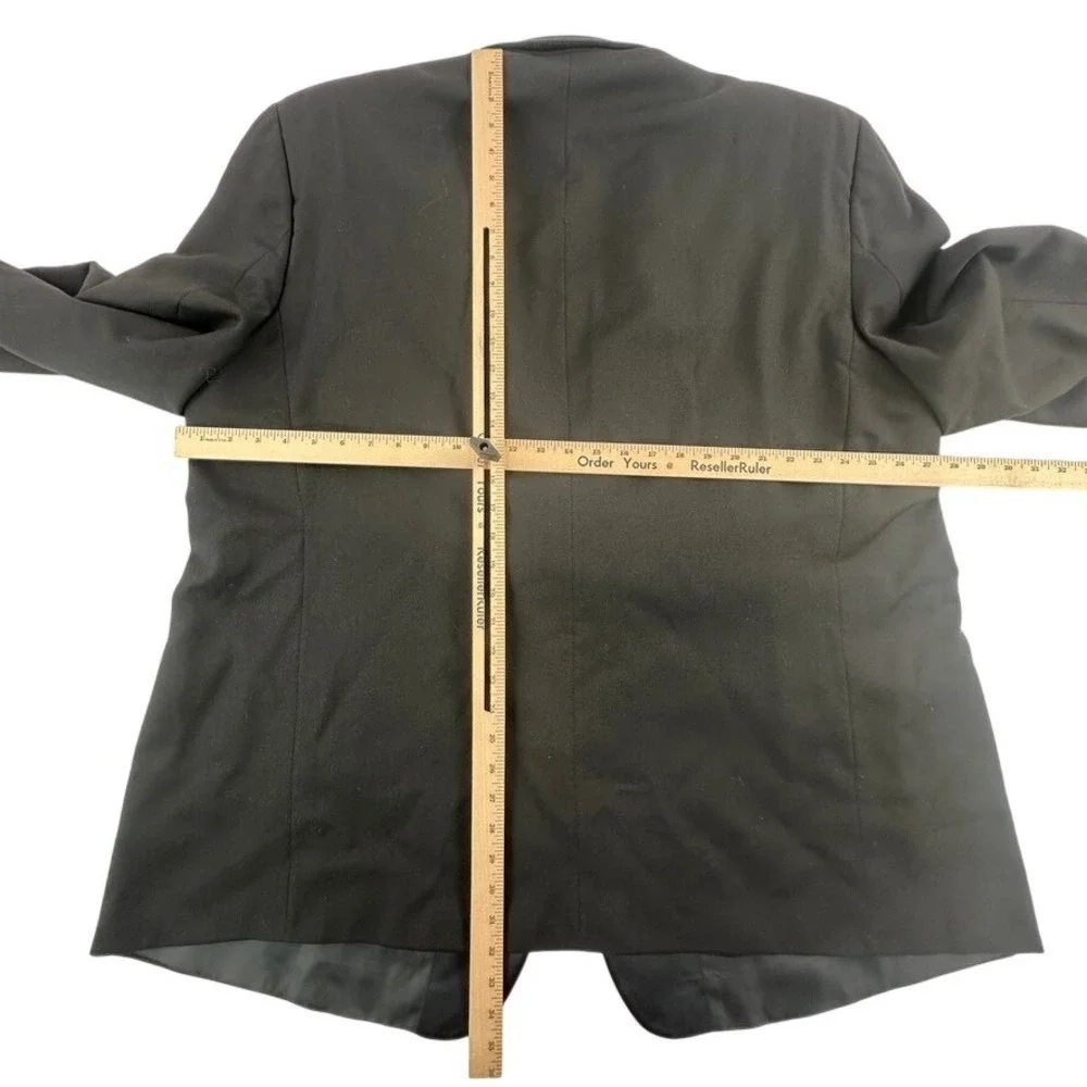 Versini Mens‎ Tuxedo 52L Jacket Black Wool 2 Piece Blazer Pants 53 x 24 Short